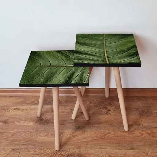 Set masute 2 piese, Hanah Home, 2Shp103, Verde