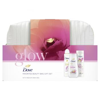 Dove Set cadou pentru îngrijirea corpului cu geanta cosmetica Glow