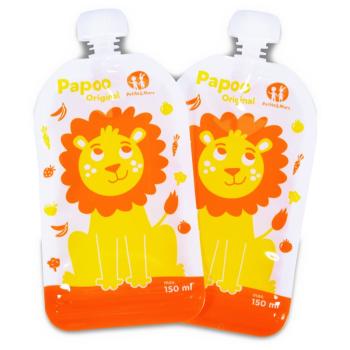 Petite&Mars Papoo săculeț pentru mâncare Lion 6x150 ml