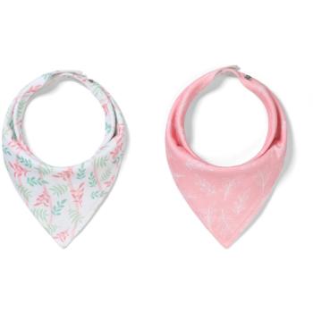 BabyOno Be Active Bandana Bib bavețică pentru nou-nascuti si copii Leaves 2 buc