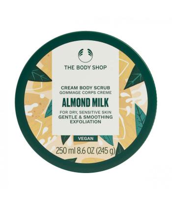 The Body Shop Exfoliant corporal pentru pielea uscată și sensibilă Almond Milk (Body Scrub) 250 ml