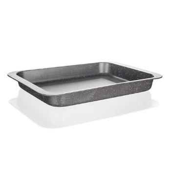 Tavă de copt adâncă Banquet cu suprafață antiaderentă Granite, 36,5 x 27 x 4,5 cm