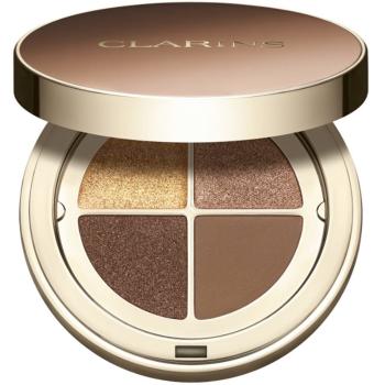 Clarins Ombre 4 Colour Eye Palette paletă cu farduri de ochi pentru un efect de lunga durata culoare 04 - Brown Sugar Gradation 4,2 g