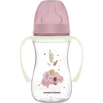 Canpol babies EasyStart Sleepy Koala 240 ml biberon pentru sugari 3 m+ Pink 240 ml