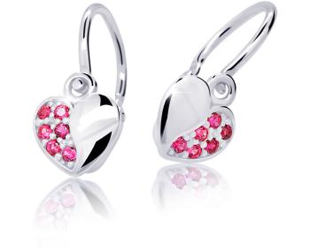 Cutie Jewellery Cercei pentru copii din aur alb C2160-10-X-2 fucsia