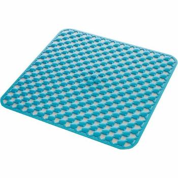 GEDY 97535311 Covoraș de duș Geo cuanti-alunecare, 53 x 53 cm, albastru, albastru