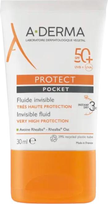 A-DERMA Fluid solar SPF 50 Protect Pocket (Vey High Protection Invisible Fluid) 30 ml