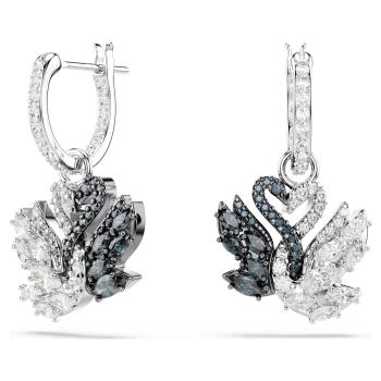 Swarovski Cercei iconici pandantiv 2în1 Swan 5705728