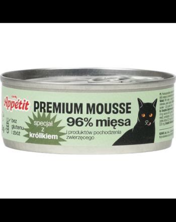 COMFY APPETIT PREMIUM Mousse Conserva pisica, cu iepure 85 g