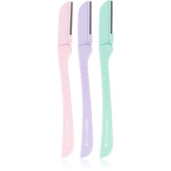 Brushworks Precision Eyebrow Razor Pastel brici pentru sprâncene