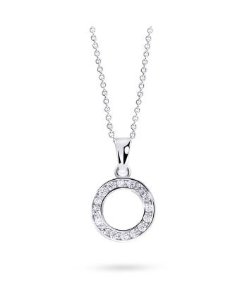 Cutie Jewellery Pandantiv rotund cu buclă din aur alb Z3061-40-10-X-2-O