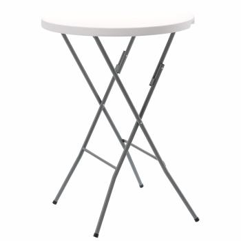 Masă de catering Aldotrade pliabilă, diam.80 x în.110 cm rotundă