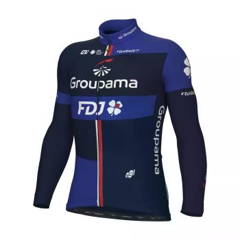
                         Tricou de cilism pentru iarnă cu mânecă lungă - GROUPAMA FDJ 2024 
                