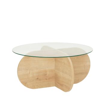 Măsuță de cafea Bubble Sapphire Oak, maro deschis
