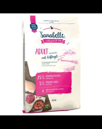 SANABELLE Hrana uscata pentru pisici adult, cu pasare si pastrav 10 kg