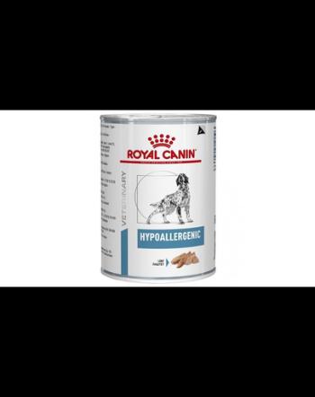 ROYAL CANIN Dog Hypoallergenic hrana umeda caini adulti cu reactii adverse la alimente 12 x 400 g