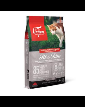 ORIJEN Fit &amp; Trim Cat hrana uscata pisici adulte predispuse la obezitate 5,4 kg