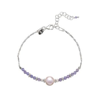 Alisia Brățară din argint cu tanzanit și perlă de râu AL4110-Argento-Tanzanite