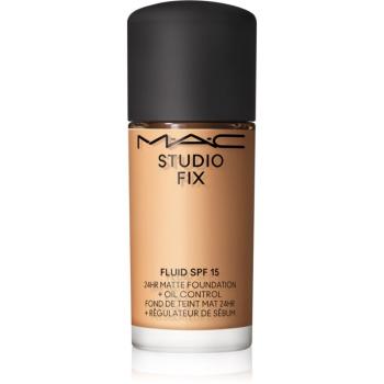 MAC Cosmetics Mini Studio Fix Fluid SPF 15 24HR Matte Foundation + Oil Control machiaj cu efect matifiant SPF 15 culoare NC30 15 ml