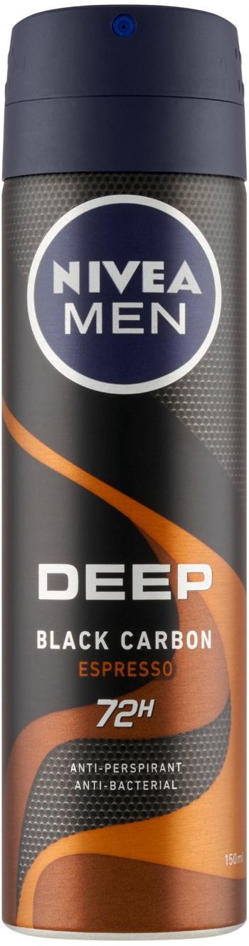 Izzadásgátló NIVEA Men Deep Black Carbon Espresso Spray 150 ml