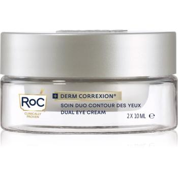 RoC Derm Correxion Dual Eye crema antirid pentru zona ochilor 2 in 1 2x10 ml