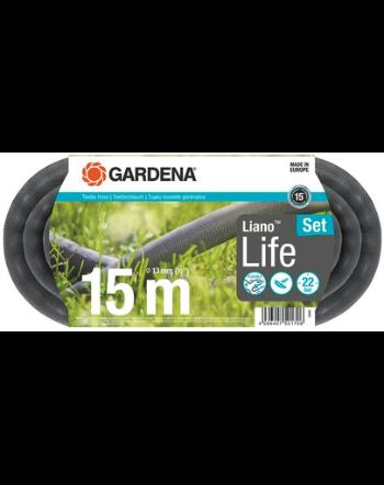 GARDENA Kit de 15 m de furtun textil Liano Life