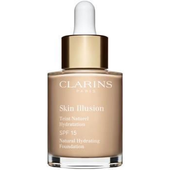 Clarins Skin Illusion Natural Hydrating Foundation makeup radiant cu hidratare SPF 15 culoare 105N Nude 30 ml