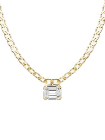 Preciosa Colier placat cu aur cu cristal Preciosa Cascade Royal Lagoon 2534Y00
