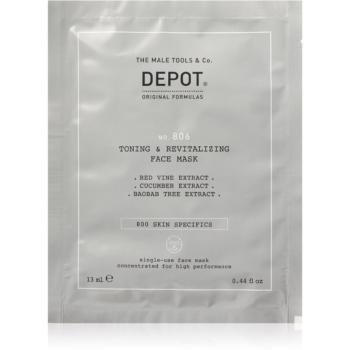 Depot No. 806 Toning & Revitalizing Face Mask masca faciala revitalizanta pentru barbati 13 ml