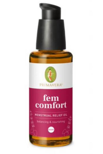 Primavera Ulei de masaj echilibrant pentru femei în timpul menstruației sau fluctuațiilor hormonale Fem Comfort 50 ml