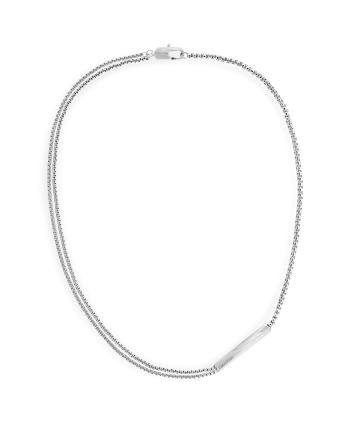 Calvin Klein Colier dublu din oțel pentru bărbați Iconic 35100057