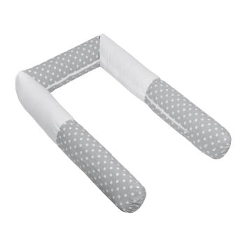 Bellatex Crib Mantinet cilindru Polka dots gri,240 cm