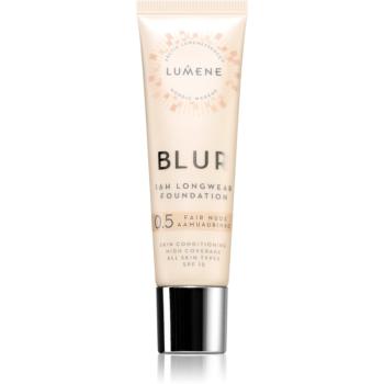 Lumene Blur 16h Longwear machiaj persistent SPF 15 culoare 0,5 Fair Nude 30 ml