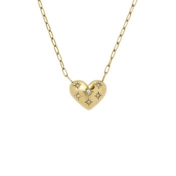 Fossil Colier tandru cu inimă Sadie JF04856710