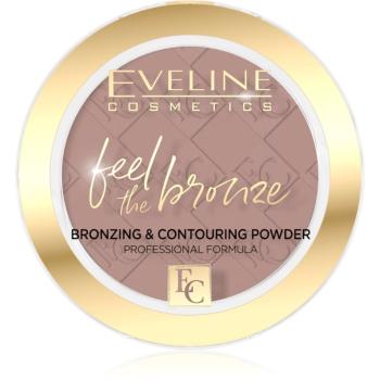 Eveline Cosmetics Feel The Bronze pudră pentru de bronz și contur culoare 01 Milky Way 4 g