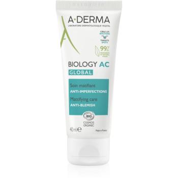 A-Derma Biology AC tratament matifiant impotriva imperfectiunilor pielii 40 ml