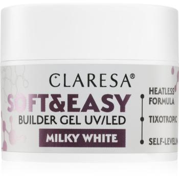 Claresa Soft&Easy Builder Gel gel de bază pentru unghii culoare Milky White 12 g