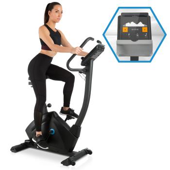 Capital Sports Evo Track, bicicletă cardio, home trainer, bluetooth, aplicație, volan de 15 kg