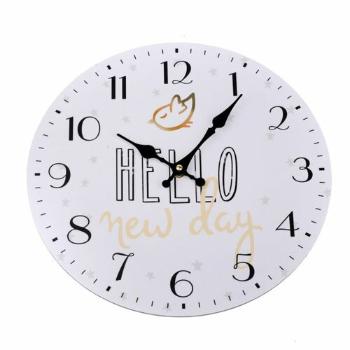 Ceas de perete Hello new day, diam. 34 cm