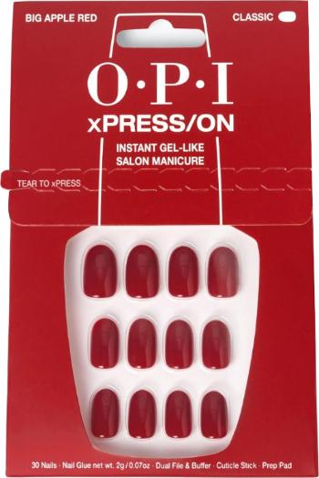 OPI Unghii de gel xPRESS/ON (Press On Nails – Big Apple Red)