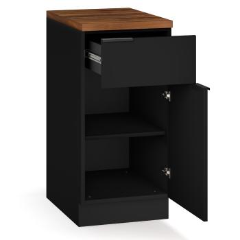 Blumfeldt WoodVista sertar cu blatul de lucru din MDF robust, Uși cu închidere lentă, Mânere din aluminiu