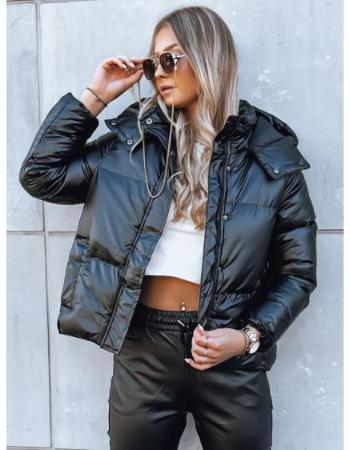 Dámská koženková bunda COLLAR černá 