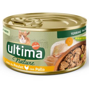 18x85g Ultima Nature Pate csirke nedves macskaeledel