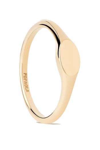 PDPAOLA Inel original placat cu aur Oval Mini AN01-C46 56 mm