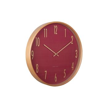 Karlsson 5996RD design ceas de perete roșu,diametru 40 cm