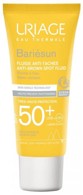 Uriage Fluid de protecție împotriva petelor pigmentare SPF 50+ Bariesun (Anti-Brown Spot Fluid) 40 ml