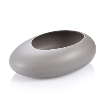 Ghiveci oval jos Tescoma FANCY HOME Stones, gri, gri
