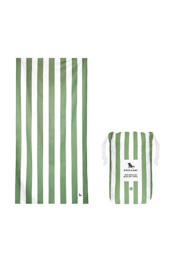 Rýchloschnúci plážový uterák Dock & Bay Cayman Olive 160 x 90 cm zelená farba, 0
