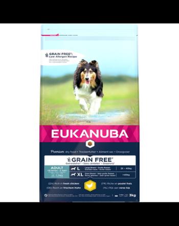 EUKANUBA Adult Grain Free L pentru caini de rase mari 3 kg