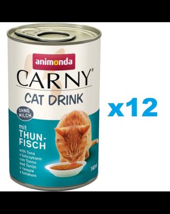 ANIMONDA Carny Cat Drink with Tuna 12x140 ml supa pentru pisica, cu ton